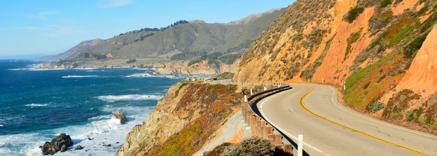 Highway 1 along the coast of California, United States