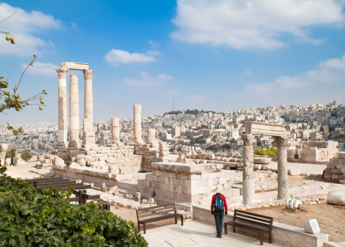 The Temple of Hercules in the Citadel, Amman, Jordan