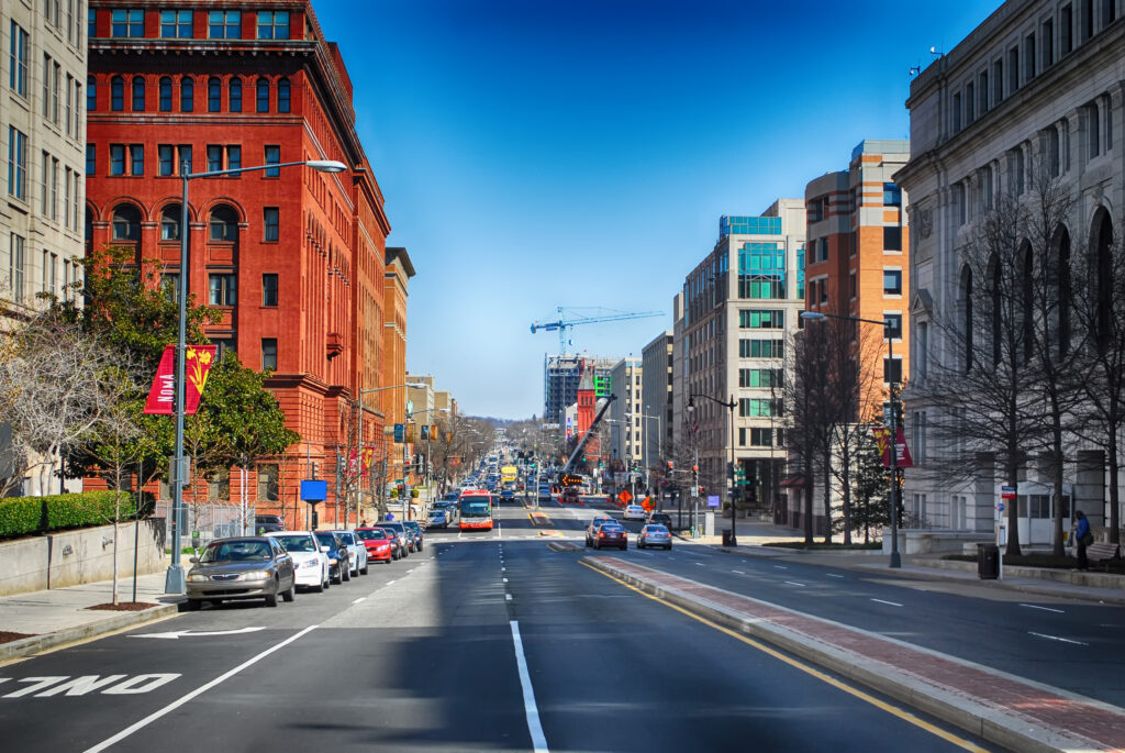 Street in Washington DC, United States