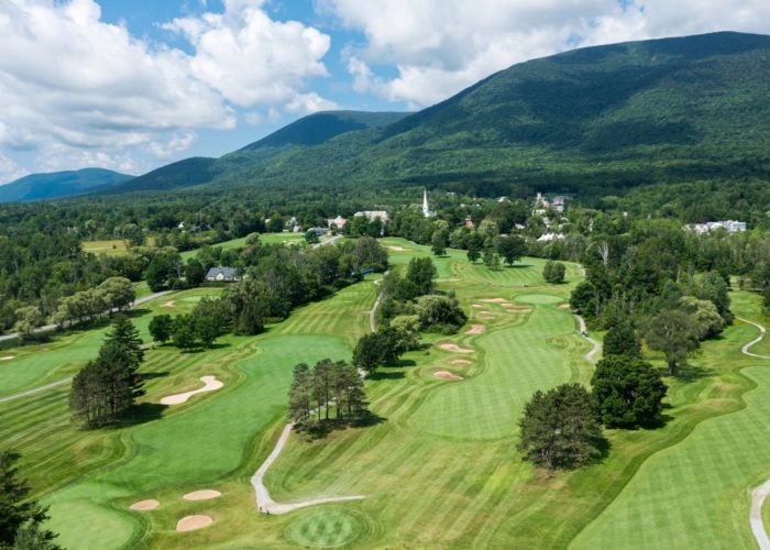 Aerial view of the ground at the Equinox Golf Resort & Spa