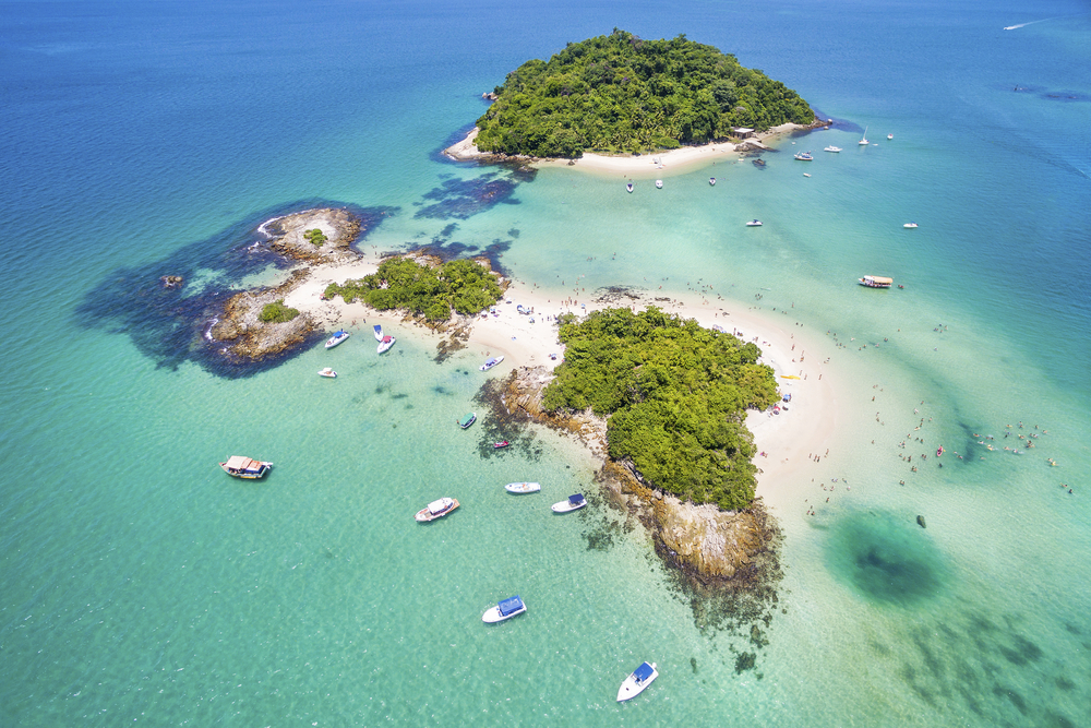 Cataguases Island in Angra dos Reis, Rio de Janeiro, Brazil.